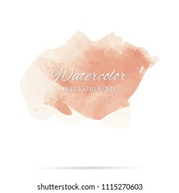 beautiful abstract watercolor art hand paint on white background,brush textures for logo.There is a place for text.Perfect stroke design for headline.luxury boutique Illustrations.