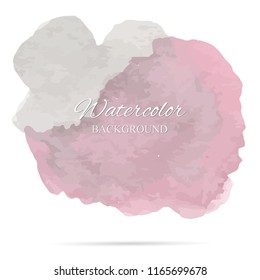 beautiful abstract watercolor art hand paint on white background,brush textures for logo.There is a place for text.Perfect stroke design for headline.luxury boutique Illustrations.