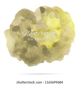 beautiful abstract watercolor art hand paint on white background,brush textures for logo.There is a place for text.Perfect stroke design for headline.luxury boutique Illustrations.