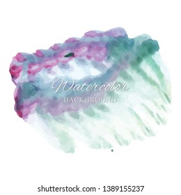 beautiful abstract watercolor art hand paint on white background,brush textures for logo.There is a place for text.Perfect stroke design for headline.luxury boutique Illustrations.