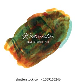 beautiful abstract watercolor art hand paint on white background,brush textures for logo.There is a place for text.Perfect stroke design for headline.luxury boutique Illustrations.