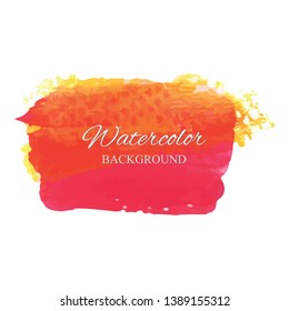beautiful abstract watercolor art hand paint on white background,brush textures for logo.There is a place for text.Perfect stroke design for headline.luxury boutique Illustrations.