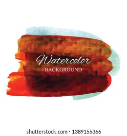 beautiful abstract watercolor art hand paint on white background,brush textures for logo.There is a place for text.Perfect stroke design for headline.luxury boutique Illustrations.