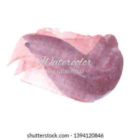 beautiful abstract watercolor art hand paint on white background,brush textures for logo.There is a place for text.Perfect stroke design for headline.luxury boutique Illustrations.