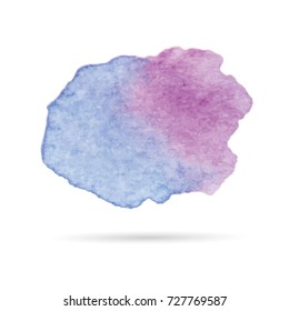 Beautiful abstract watercolor art hand paint on white background,Watercolor background for logo.