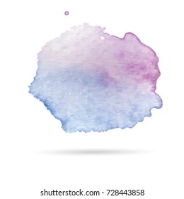 Beautiful abstract watercolor art hand paint on white background,Watercolor background for logo.