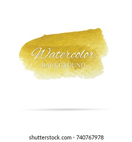 beautiful abstract watercolor art hand paint on white background,brush textures for logo.There is a place for text.Perfect stroke design for headline.luxury boutique Illustrations.