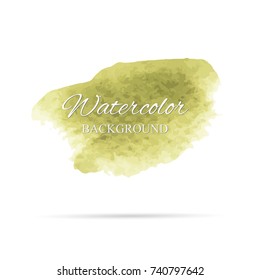 beautiful abstract watercolor art hand paint on white background,brush textures for logo.There is a place for text.Perfect stroke design for headline.luxury boutique Illustrations.