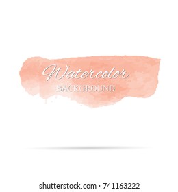 beautiful abstract watercolor art hand paint on white background,brush textures for logo.There is a place for text.Perfect stroke design for headline.luxury boutique Illustrations.