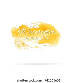 beautiful abstract watercolor art hand paint on white background,brush textures for logo.There is a place for text.Perfect stroke design for headline.luxury boutique Illustrations.