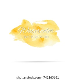 beautiful abstract watercolor art hand paint on white background,brush textures for logo.There is a place for text.Perfect stroke design for headline.luxury boutique Illustrations.