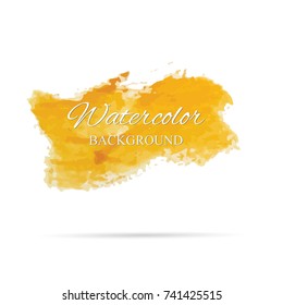 beautiful abstract watercolor art hand paint on white background,brush textures for logo.There is a place for text.Perfect stroke design for headline.luxury boutique Illustrations.