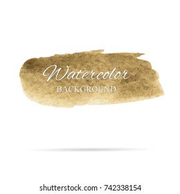 beautiful abstract watercolor art hand paint on white background,brush textures for logo.There is a place for text.Perfect stroke design for headline.luxury boutique Illustrations.