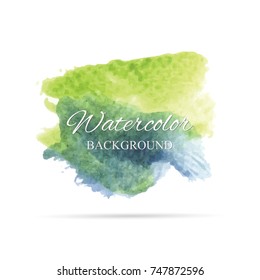 beautiful abstract watercolor art hand paint on white background,brush textures for logo.There is a place for text.Perfect stroke design for headline.luxury boutique Illustrations.