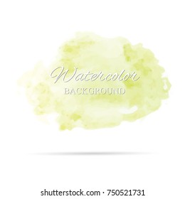 beautiful abstract watercolor art hand paint on white background,brush textures for logo.There is a place for text.Perfect stroke design for headline.luxury boutique Illustrations.