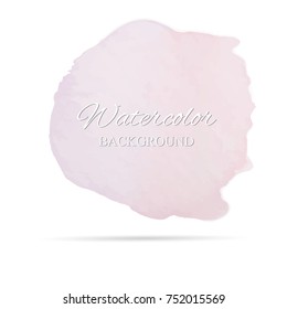 beautiful abstract watercolor art hand paint on white background,brush textures for logo.There is a place for text.Perfect stroke design for headline.luxury boutique Illustrations.