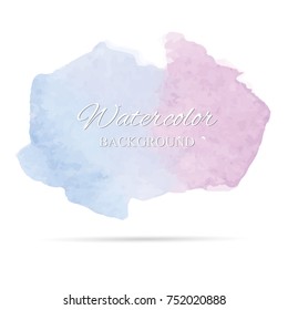 beautiful abstract watercolor art hand paint on white background,brush textures for logo.There is a place for text.Perfect stroke design for headline.luxury boutique Illustrations.