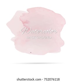 beautiful abstract watercolor art hand paint on white background,brush textures for logo.There is a place for text.Perfect stroke design for headline.luxury boutique Illustrations.