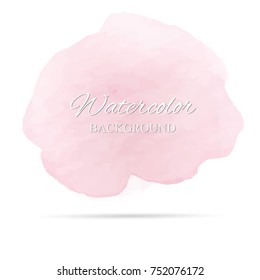 beautiful abstract watercolor art hand paint on white background,brush textures for logo.There is a place for text.Perfect stroke design for headline.luxury boutique Illustrations.