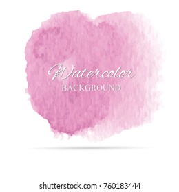 beautiful abstract watercolor art hand paint on white background,brush textures for logo.