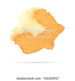 beautiful abstract watercolor art hand paint on white background,brush textures for logo.There is a place for text.Perfect stroke design for headline.luxury boutique Illustrations.