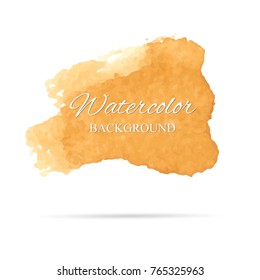 beautiful abstract watercolor art hand paint on white background,brush textures for logo.There is a place for text.Perfect stroke design for headline.luxury boutique Illustrations.