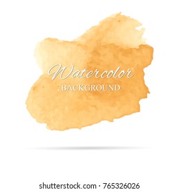 beautiful abstract watercolor art hand paint on white background,brush textures for logo.There is a place for text.Perfect stroke design for headline.luxury boutique Illustrations.