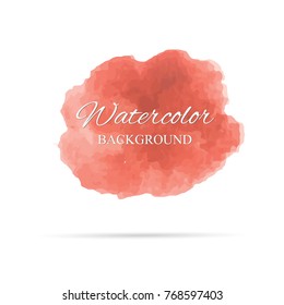 Beautiful abstract watercolor art hand paint on white background, brush textures for logo.There is a place for text. Perfect stroke design for headline for luxury boutique Illustrations.