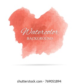 beautiful abstract watercolor art hand paint on white background,brush textures for logo.There is a place for text.Perfect stroke design for headline.luxury boutique Illustrations.