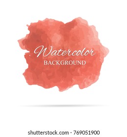 beautiful abstract watercolor art hand paint on white background,brush textures for logo.There is a place for text.Perfect stroke design for headline.luxury boutique Illustrations.