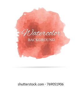 beautiful abstract watercolor art hand paint on white background,brush textures for logo.There is a place for text.Perfect stroke design for headline.luxury boutique Illustrations.