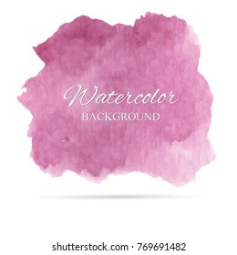beautiful abstract watercolor art hand paint on white background,brush textures for logo.There is a place for text.Perfect stroke design for headline.luxury boutique Illustrations.