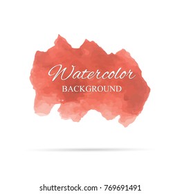 beautiful abstract watercolor art hand paint on white background,brush textures for logo.There is a place for text.Perfect stroke design for headline.luxury boutique Illustrations.