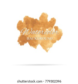 beautiful abstract watercolor art hand paint on white background,brush textures for logo.There is a place for text.Perfect stroke design for headline.luxury boutique Illustrations.