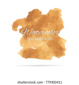 beautiful abstract watercolor art hand paint on white background,brush textures for logo.There is a place for text.Perfect stroke design for headline.luxury boutique Illustrations.