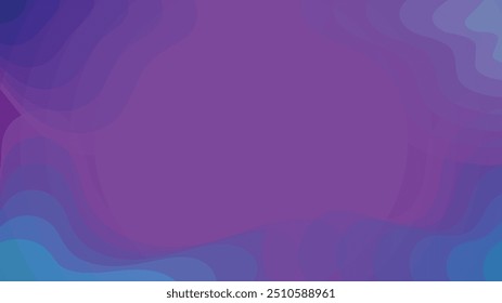 Beautiful abstract wave background with purple, blue, dark blue, and neon blue colors.
