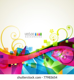 diseño de fondo de forma de onda abstracta hermoso
