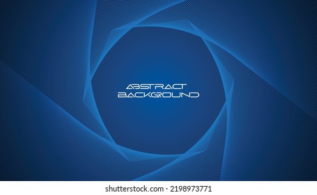 Maravillosas olas abstractas línea fondo azul 