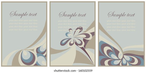Beautiful abstract wavy background design.Illustration copybook.