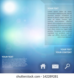 Beautiful Abstract Web Design With Lens Flare