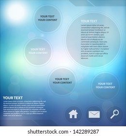 Beautiful Abstract Web Design With Lens Flare