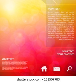 Beautiful Abstract Web Design With Lens Flare
