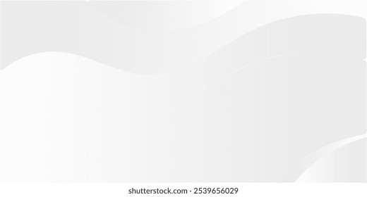 Hermoso fondo blanco abstracto con color degradado blanco con línea de curva dinámica elegante decoración de elementos de Diseño gráfico