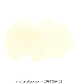 beautiful abstract yellow watercolor art hand paint on white background,brush textures for logo.There is a place for text.Perfect stroke design for headline.luxury boutique Illustrations.