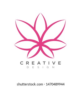 The beautiful abtrak leaf logo design can be used as a brand or label.