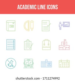 Schöne Symbol für akademische Vektorillustration