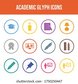 Beautiful Academic vector icon set