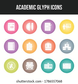Beautiful Academic vector icon set