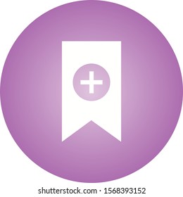 Beautiful Ad Tag Glyph Vector Icon