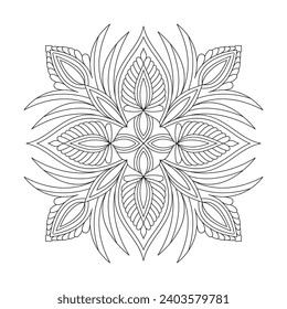 Beautiful adult mandala coloring book page for kdp book interior. Peaceful Petals, Ability to Relax, Brain Experiences, Harmonious Haven, Peaceful Portraits, Blossoming Beauty mandala design.